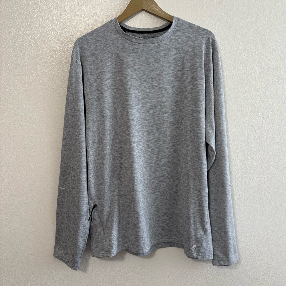 VRST Men’s Size XL Heathered‎ Gray Long Sleeve Pullover Sweatshirt Athletic Gym